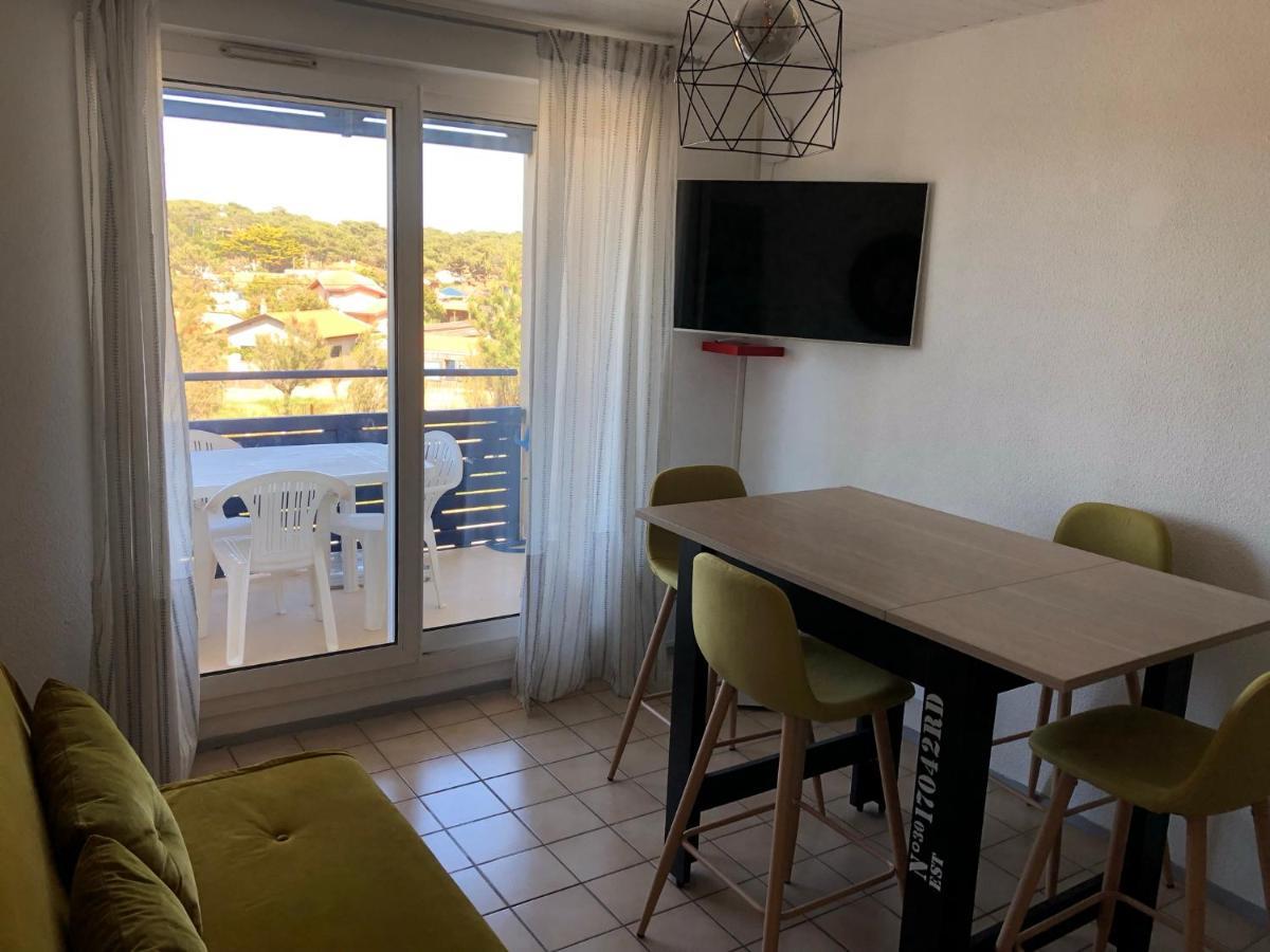 Appartement Climatise Avec Piscine & Mer Bleu Marine Lacanau Kültér fotó